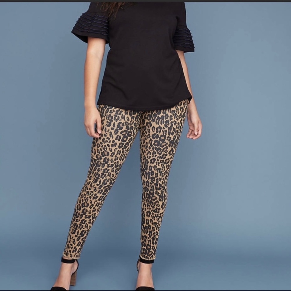 Lane Bryant Animal Print Skinny Jeans